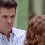 Ângela confessando chantagem a Leonardo