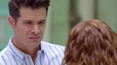 Ângela confessando chantagem a Leonardo