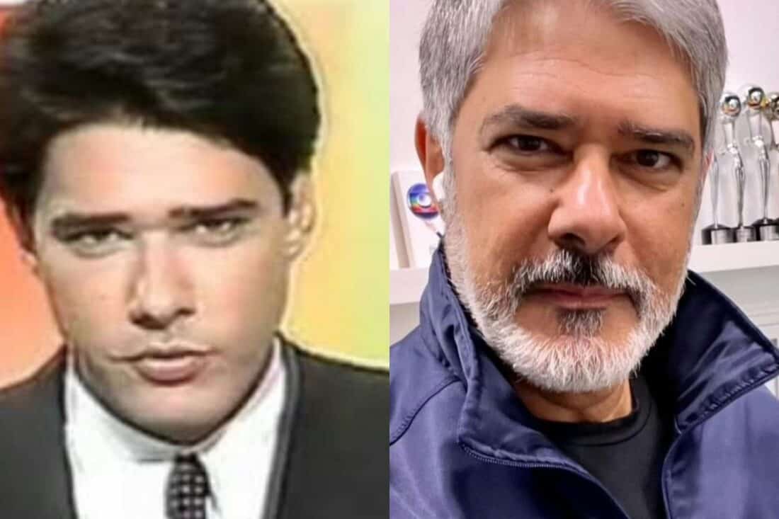 William Bonner, âncora do Jornal Nacional, durante apresentação ao vivo."
