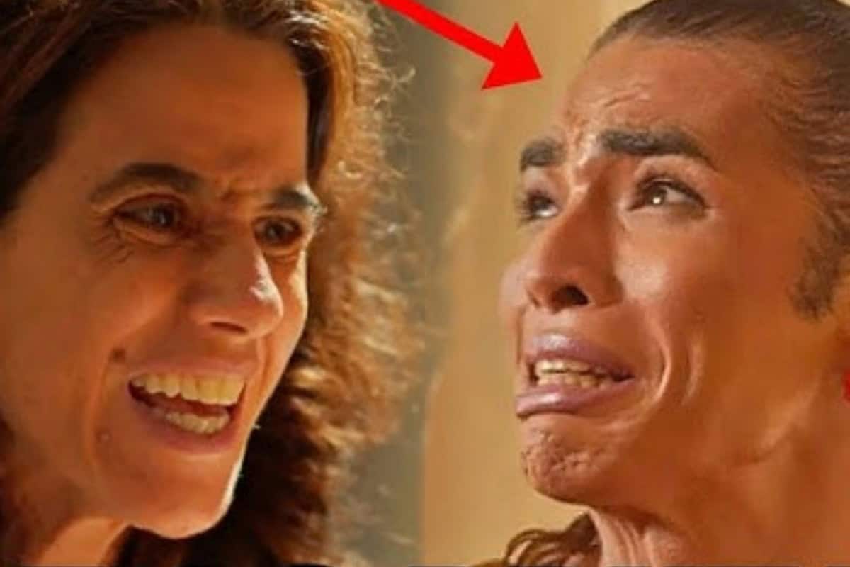Tia Salete descobre que está sendo explorada por Corina Castelo em "No Rancho Fundo'