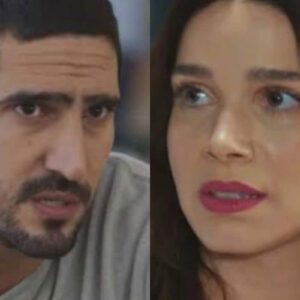 Tom e Maya em momento romântico durante capítulo de Família é Tudo.