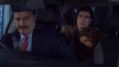 Álvaro sequestrando Ângela para evitar sua prisão em Contigo Sim