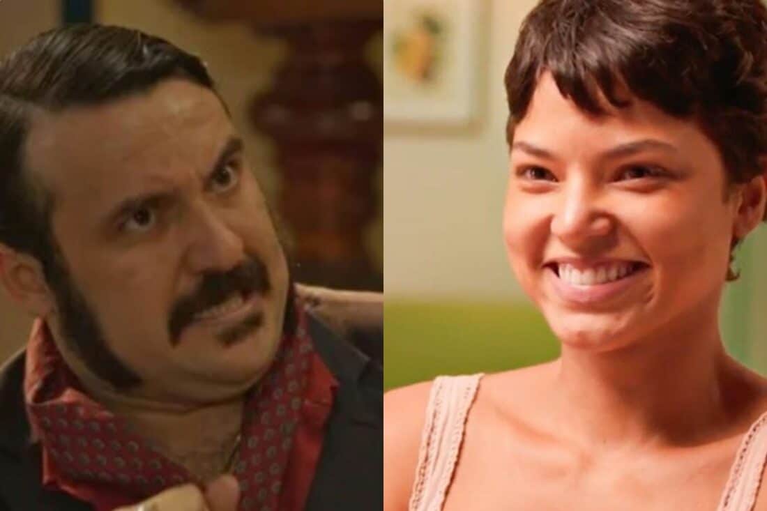 Vespertino e Margaridinha trabalhando juntos no cabaré sem saber de sua ligação biológica