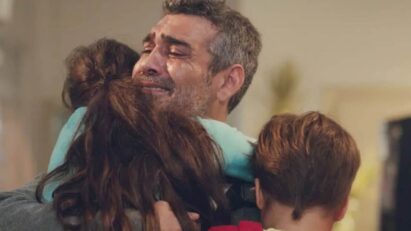 Cena emocionante de Nisan abraçando o pai, Sarp, após descobrir que ele está vivo