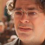 Ariosto (Eduardo Moscovis) em cena da novela No Rancho Fundo, antes de sua morte misteriosa
