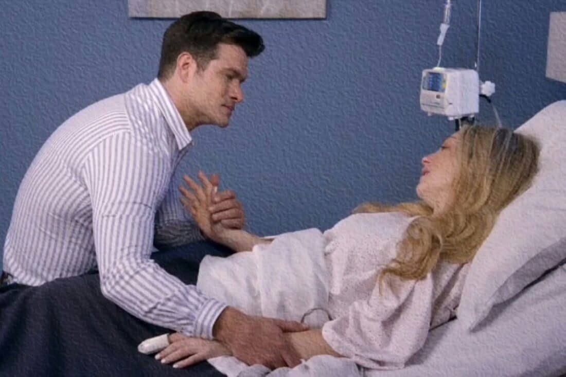 Cena de Leonardo enfrentando Salma, que faz uma última chantagem emocional