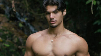Jean Saint, influenciador fitness, em vídeo de treino no TikTok