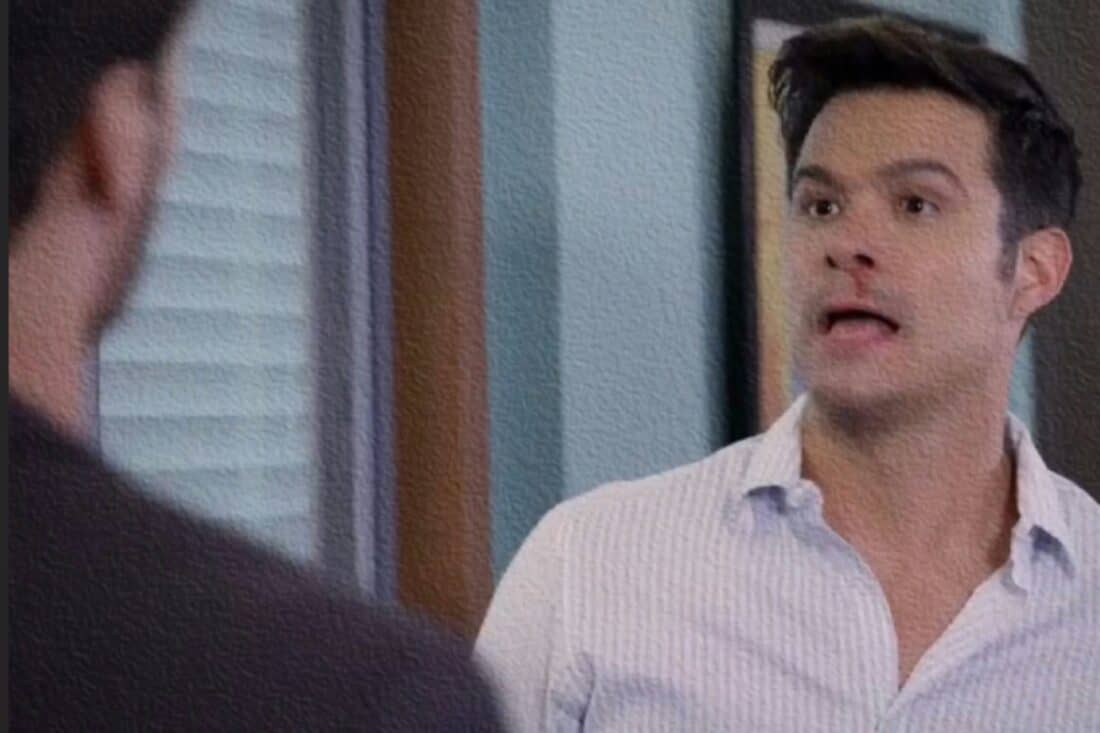 Confronto tenso entre Leonardo e a amante de Salma, Isaque.