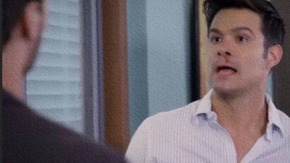 Confronto tenso entre Leonardo e a amante de Salma, Isaque.