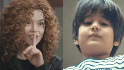 Cena de Sirin incentivando Doruk a pular da janela em Força de Mulher