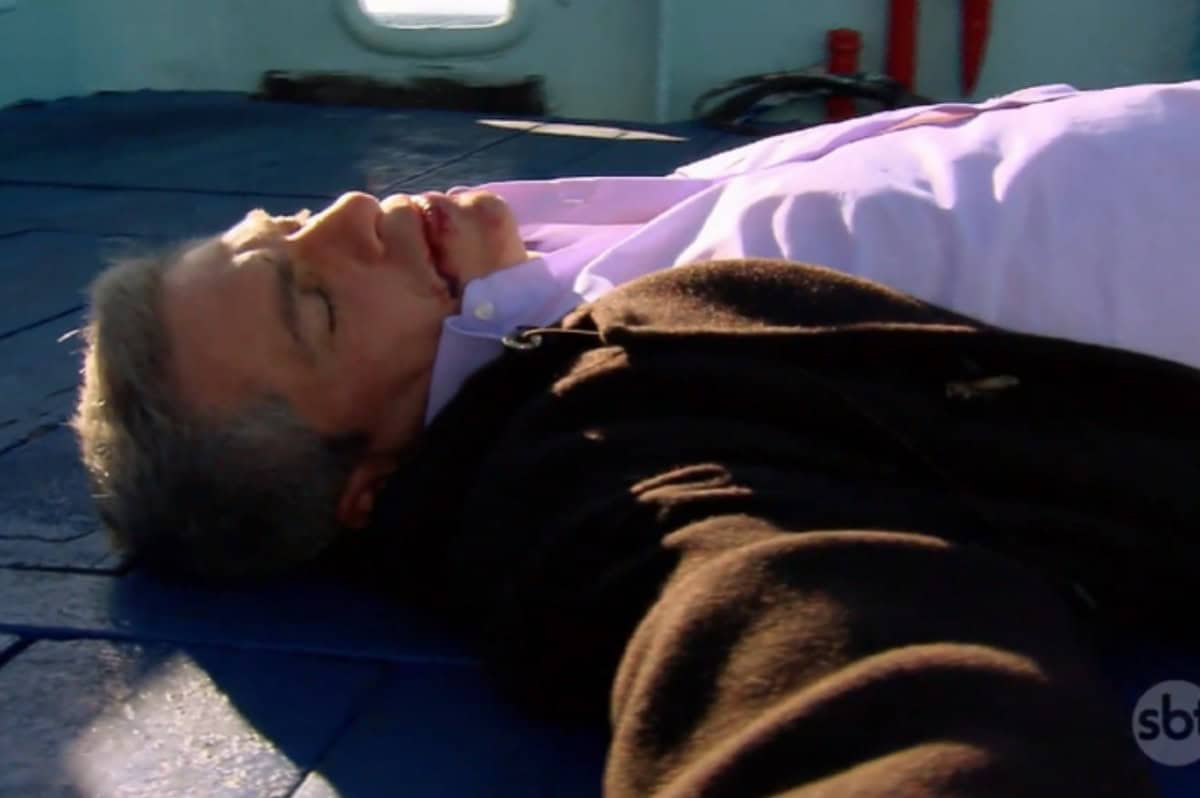 Desfecho dramático entre Jerônimo e Augusto na cena final de 'Quando Me Apaixono'.