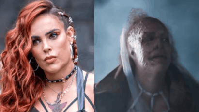 Cena final de Úrsula em 'Meu Caminho é Te Amar', em momento de tensão ao lado de Memo na cabana em chamas