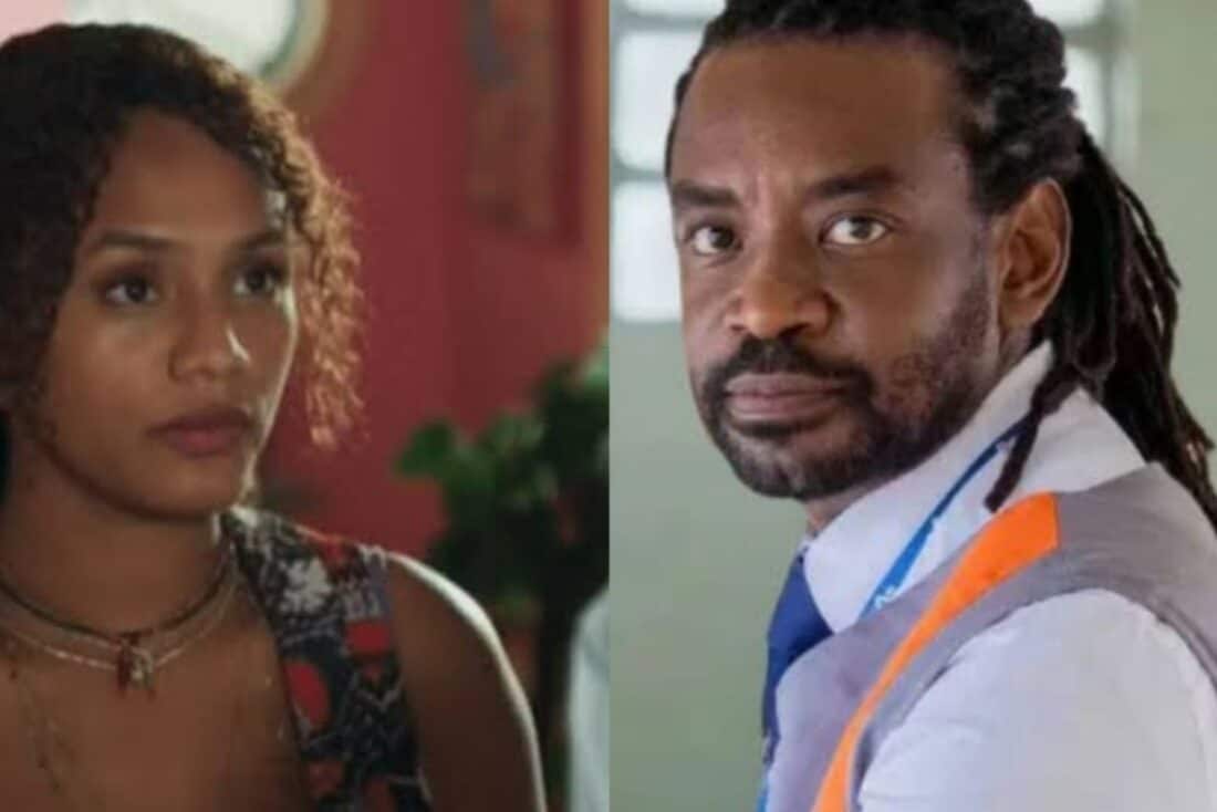 Jão tentando lidar com a presença inesperada de Cacá no jantar.