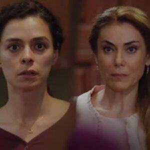 Imagem de Julide, Bahar e as crianças em um momento tenso de Força de Mulher, marcando o início de uma nova fase na trama.