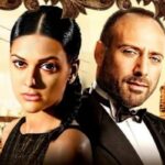 Cena de "Mil e Uma Noites" mostrando Scheherazade e Onur em um momento de tensão.