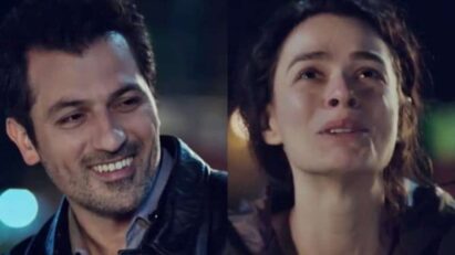 Momento de declaração de Arif para Bahar na novela Força de Mulher.