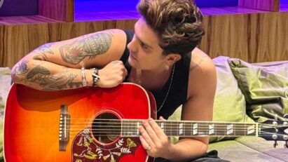 Luan Santana grava no Estúdio 5020