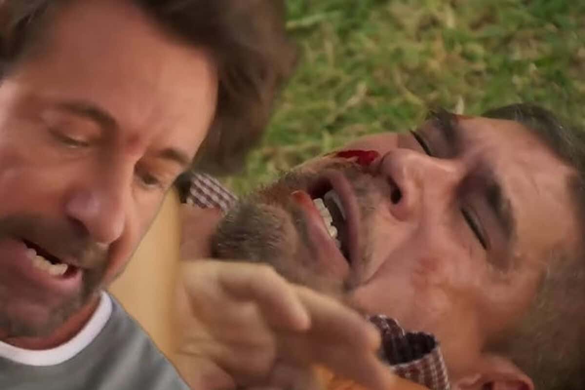 "Cena final de Macário nas linhas do trem".