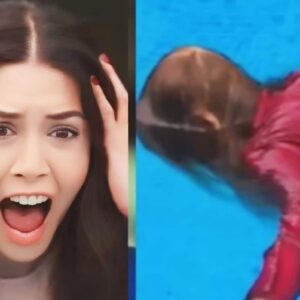 Piril em desespero ao encontrar o corpo de Julide na piscina.