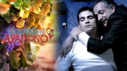Cena de hospital com o último adeus de César em Quando Me Apaixono.