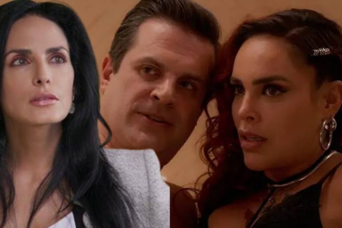 Karen flagra Fausto com Úrsula em momento de traição