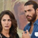 Sanem e Can em uma cena romântica de A Sonhadora