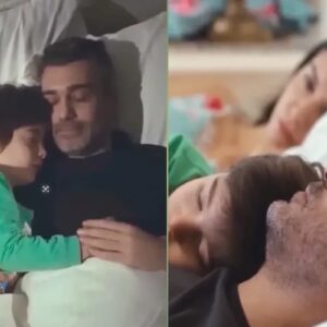 Um momento de puro amor entre pai e filho