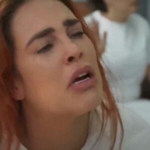 Úrsula em um momento dramático da novela.