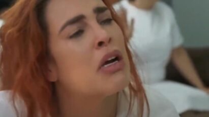 Úrsula em um momento dramático da novela.