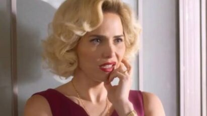 Zélia em cena de mistério na novela 'Garota do Momento'.