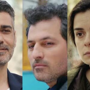 Cenas do episódio de "Força de Mulher" com Bahar, Arif e Sarp em momentos de tensão e emoção.