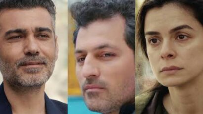 Cenas do episódio de "Força de Mulher" com Bahar, Arif e Sarp em momentos de tensão e emoção.