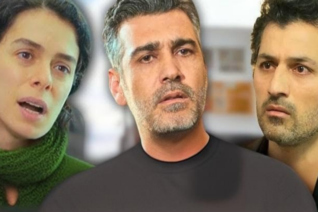 Cenas do episódio de "Força de Mulher" com Bahar, Kismet, Arif e Sarp em momentos de tensão e decisão.