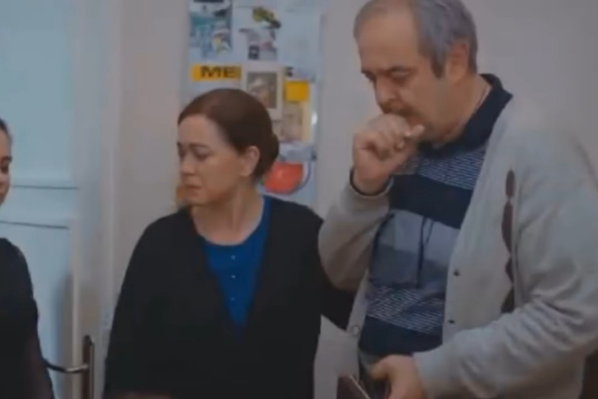 Cena do próximo episódio de Força de Mulher com Sirin e Enver em um momento de tensão.