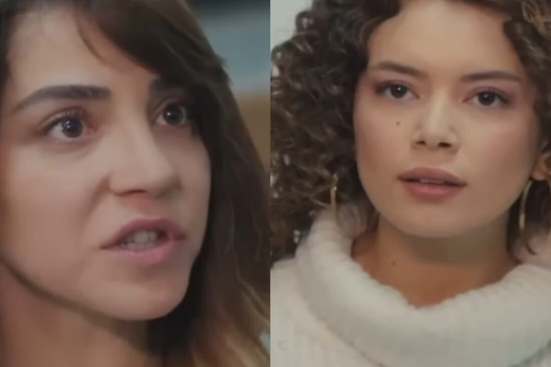 Ceyda encarando Sirin após revelção chocante em Força de Mulher