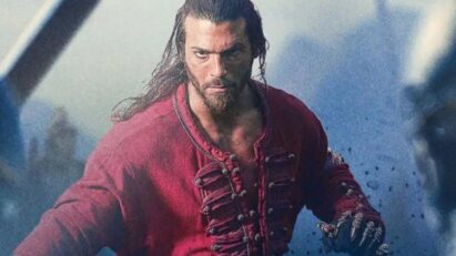 Cenas da série "El Turco" com os atores Can Yaman e Greta Ferro em momentos de tensão e emoção.