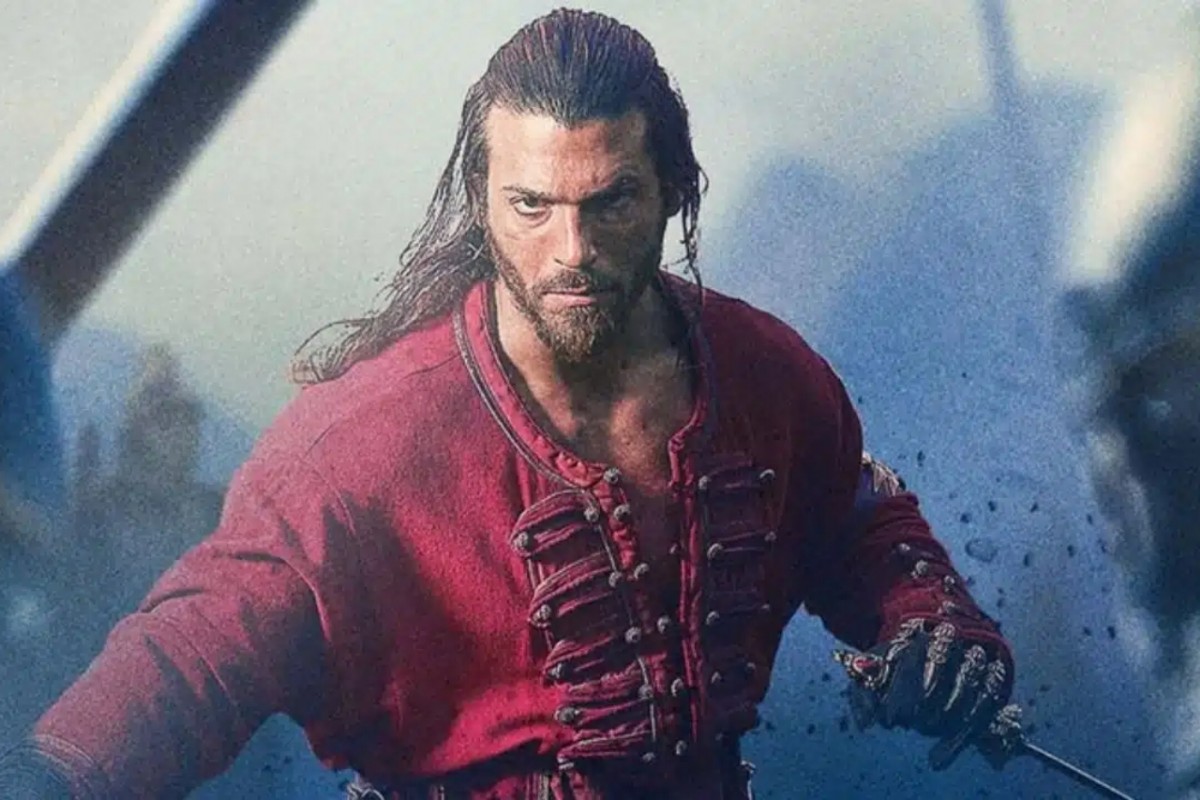 Cenas da série "El Turco" com os atores Can Yaman e Greta Ferro em momentos de tensão e emoção.