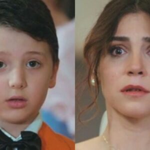 Ceyda emocionada após Arda chamá-la de mamãe”