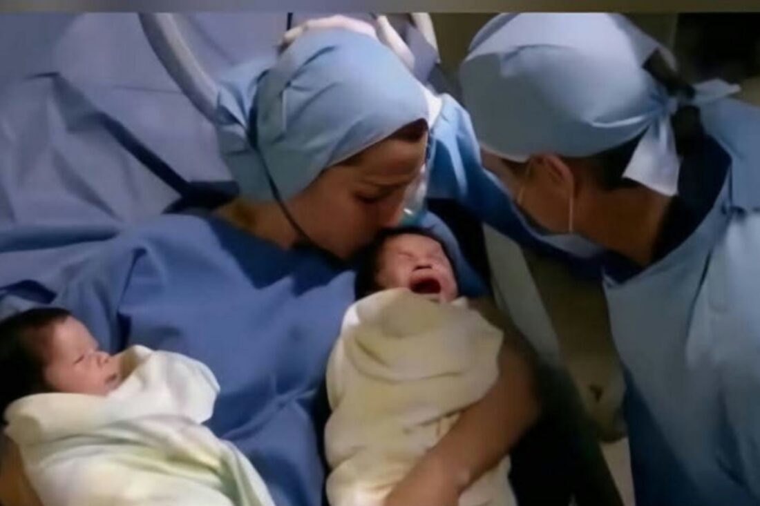 Marina no hospital emocionada