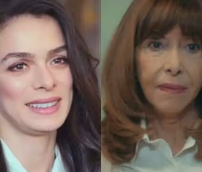 alt="Cena da reunião de Bahar e Fazilet com os executivos de TV."