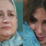 Ceyda chora ao abraçar a mãe em seu casamento na novela Força de Mulher.