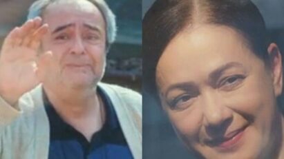 Trem partindo enquanto Enver observa pela janela