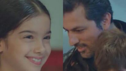 Nissan abraça Arif em cena emocionante da novela Força de Mulher, pedindo desculpas com lágrimas nos olhos.