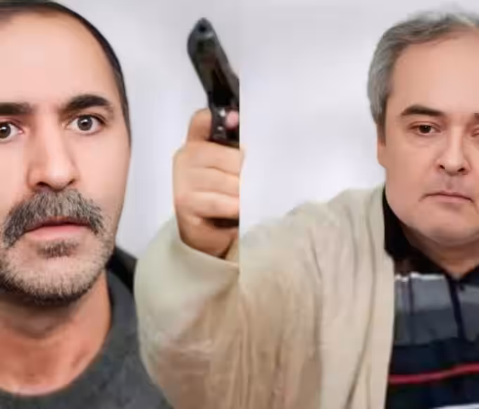 Enver segura arma em cena tensa de Força de Mulher, confrontando Dursun para proteger Arda.