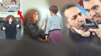 Imagem de Sirin observando Doruk na janela: “Sirin manipula Doruk para pular da janela em Força de Mulher”