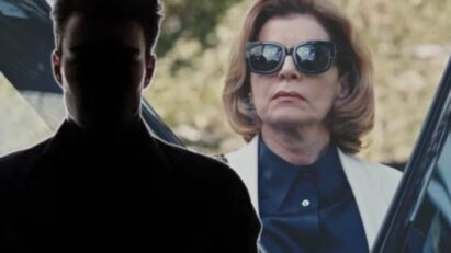 Odete Roitman em cena tensa na novela, escondendo o verdadeiro destino do filho Leonardo.