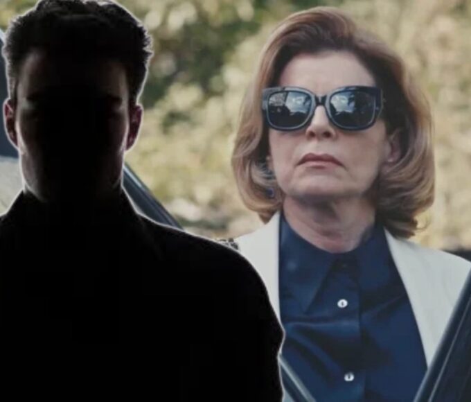 Odete Roitman em cena tensa na novela, escondendo o verdadeiro destino do filho Leonardo.