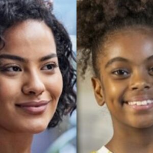 alt="Maria de Fátima (Bella Campos) com expressão dissimulada,