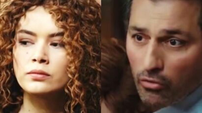 Arif confrontando Sirin em Força de Mulher, após gravação da confissão sobre a morte de Sarp.