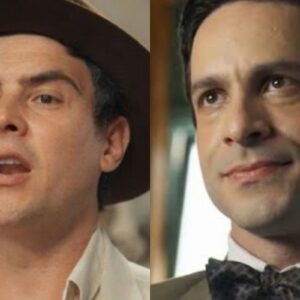 Candinho flagra mala cheia de dinheiro em cena de “Êta Mundo Melhor ” e frustra golpe do primo Celso.